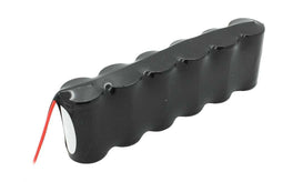 Emergency light battery NiCd 7.2V 1800mAh F1x6 Sub-C with 200mm cable on one side suitable for 7.2 V