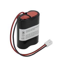 Emergency light battery NiMH 2.4V 4.2Ah F1x2 7/5 Sub-C with cable and plug replaces Zumtobel 0007288