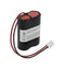 Emergency light battery NiMH 2.4V 4.2Ah F1x2 7/5 Sub-C with cable and plug replaces Zumtobel 0007288
