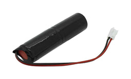 Emergency light battery NiMH 2.4V 4000mAh L1x2 Baby C with 150mm cable 0.75mm² and plug replaces Zum