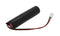 Emergency light battery NiMH 2.4V 4000mAh L1x2 Baby C with 150mm cable 0.75mm² and plug replaces Zum