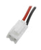 Emergency light battery NiMH 2.4V 4000mAh L1x2 Baby C with 150mm cable 0.75mm² and plug replaces Zum