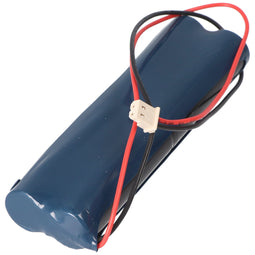 Emergency light battery NiMH 4.8V 1800mAh L2x2 Mignon with cable and plug replaces Esylux EN10061998