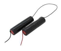 Emergency light battery NiMH 4.8V 4000mAh L2x2 Baby C with 200mm cable on both sides replaces RPower