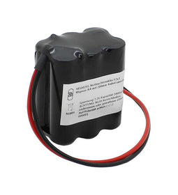 Emergency light battery NiMH 7.2V 2000mAh F2x3 Mignon AA with 200mm cable one-sided