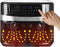 Emerio AF-126672 - dubbele digitale heteluchtfriteuse (Dual Basket), Frituren zonder extra olie, 2 x 4.5 liter inhoud, 11 automatische programma's, Cool Touch, BPA-vrij, snel opwarmen, 2400 watt