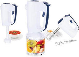 Emerio HMS-113257.2 - Handmixerset - Regelbaar vermogen - Uitwerpknop - Wit/Blauw