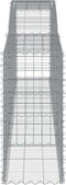 vidaXL - Schanskorven - 7 - st - gewelfd - 400x50x100/120 - cm - ijzer