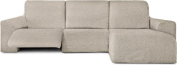Hoes voor chaise longue met korte armleuning rechts Eysa ROC Wit 120 x 120 x 360 cm