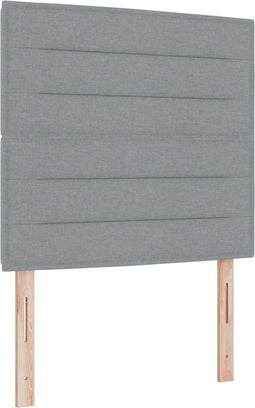 vidaXL - Hoofdbord - met - lijnendesign - Lichtgrijs - 80 - cm - Stof