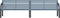 vidaXL - Tuinbank - 225 - cm - massief - vurenhout - en - gepoedercoat - staal - grijs
