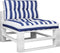 vidaXL - Palletkussens - 2 - st - stof - gestreept - wit - en - blauw