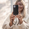 iMoshion Hoesje Geschikt voor iPhone 12 Pro / 12 Hoesje Met Koord - iMoshion Color Backcover met afneembaar koord - Zwart
