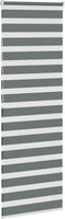 vidaXL - Zebra - rolgordijn - 80x200 - cm - stofbreedte - 75,9 - cm - donkergrijs