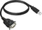 Eminent EM1016 0.6m USB A RS-232 Zwart seriële kabel
