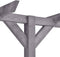 vidaXL - Pergola - 400x40x205 - cm - geïmpregneerd - grenenhout - grijs