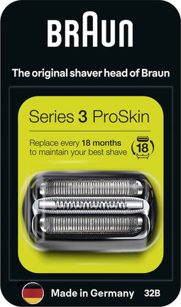 Braun Series 3 32B - Vervangende Scheerkop - Optimale prestaties - Zwart