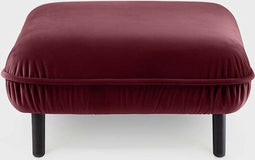 EMKO bean poef | modulaire bank | velours bordeaux rood
