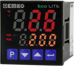 Emko ecoLITE.4.5.2R.0.0 Temperatuurregelaar Pt100, J, K, R, S, T, L -199 tot +999 °C Relais 5 A (l x b x h) 90 x 48 x 4