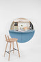 Emko multifunctioneel wandmeubel Pill blauw & wit