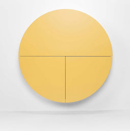 emko multifunctioneel wandmeubel Pill geel & wit | wandbureau