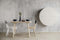 emko multifunctioneel wandmeubel Pill geel & wit | wandbureau