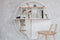 emko multifunctioneel wandmeubel Pill geel & wit | wandbureau