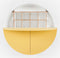 emko multifunctioneel wandmeubel Pill geel & wit | wandbureau