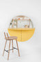 emko multifunctioneel wandmeubel Pill geel & wit | wandbureau