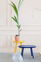 emko naïve bijzettafel - blauw - ø45 cm