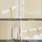 SoBuy KLS04-II-W - Telescopisch Kledingrek - Verstelbaar 209-311 cm breed 200-295 cm hoog - Wit