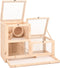 vidaXL - Hamsterkooi - 81x40x60 - cm - massief - vurenhout