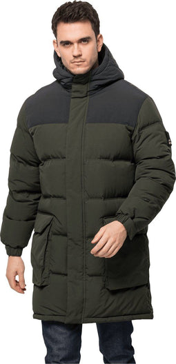 Jack Wolfskin Alex Long Down - Outdoorjas - Winddicht en waterafstotend - Antique green
