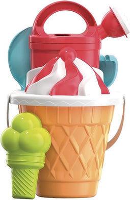 Emmerset Sorbet ijs 6-delig - Emmer - Set - Strand - Zandbak - Speelgoed -
