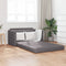 vidaXL - Ligbed/Sofa - 2-in-1 - Grijs - 124x71x78 - cm - Kunstleer