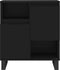 vidaXL - Dressoir - 60x35x70 - cm - bewerkt - hout - zwart