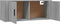 vidaXL - Tv-wandmeubel - 100x34,5x40 - cm - grijs - sonoma - eikenkleurig