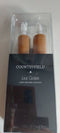Countryfield Led dinerkaarsen - 15 cm - afstandsbediening - cognac bruin (2 stuks)