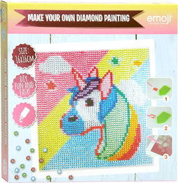 Emoji Diamond Paintingset Eenhoorn