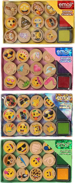 Emoji Houten Stempelset