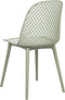 EMORY - Eetkamerstoelen set 4 - Groen - Synthetisch
