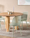 EMORY - Eetkamerstoelen set 4 - Groen - Synthetisch