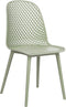 EMORY - Eetkamerstoelen set 4 - Groen - Synthetisch