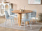 EMORY - Eetkamerstoelen set 4 - Lichtblauw - Synthetisch