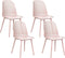EMORY - Eetkamerstoelen set 4 - Roze - Synthetisch
