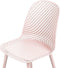 EMORY - Eetkamerstoelen set 4 - Roze - Synthetisch