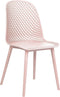 EMORY - Eetkamerstoelen set 4 - Roze - Synthetisch