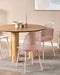 EMORY - Eetkamerstoelen set 4 - Roze - Synthetisch