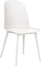 EMORY - Eetkamerstoelen set 4 - Wit - Synthetisch