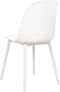 EMORY - Eetkamerstoelen set 4 - Wit - Synthetisch